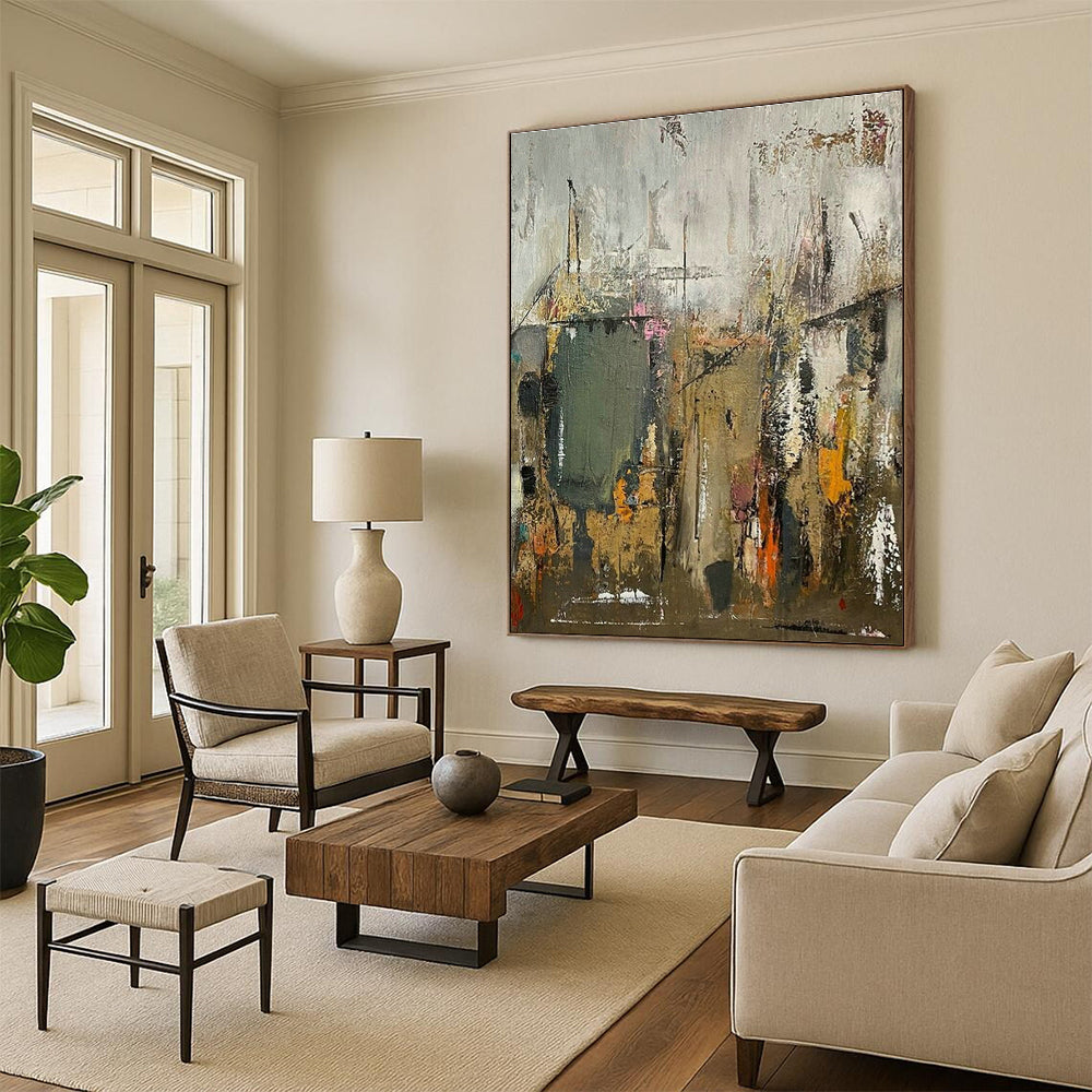 Industrial - Style Urban Abstract Art for Loft - Style Café & Creative Studio Break Area DLZ1602