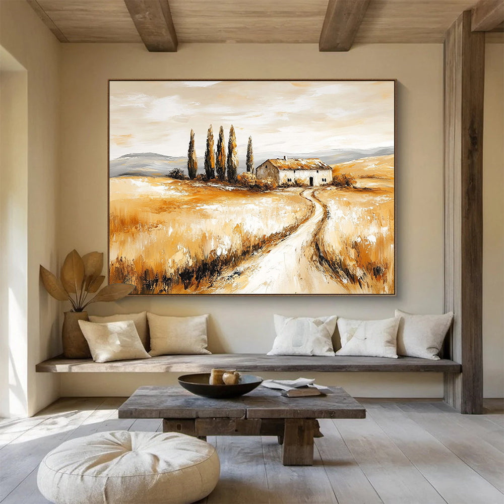 Rustic Tuscan Art: Enrich Farmhouse & Mediterranean - Style Home SC543