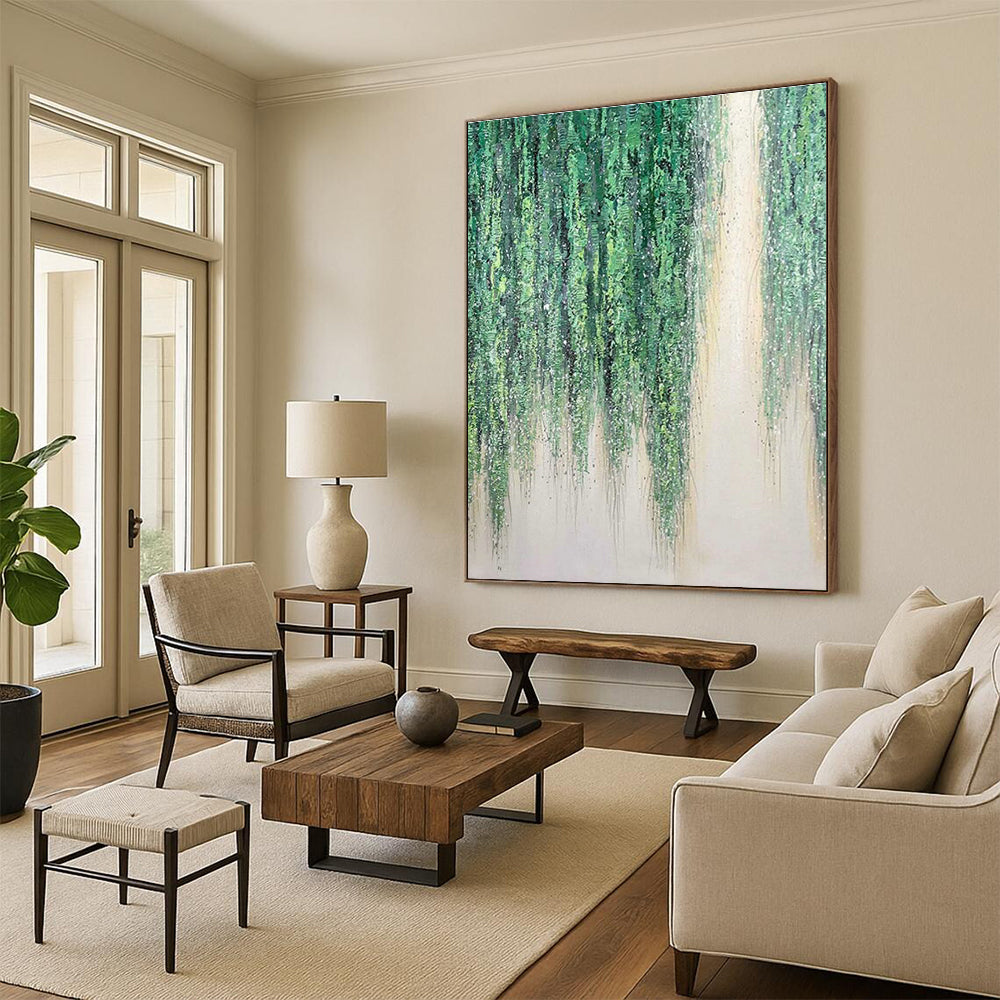 Green Hanging Vines Art for Botanical Garden Café & Nature - Loving Home DLZ2206