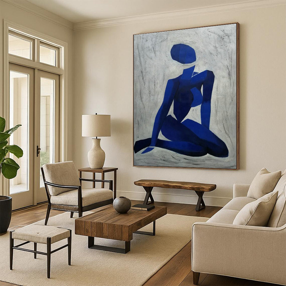 Custom Large Handmade Abstract Painting for Bedroom & Living Room DLZ2270