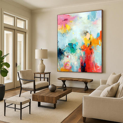 Fresh Color Abstract Art for Modern Café & Art Studio Break Area DLZ1072