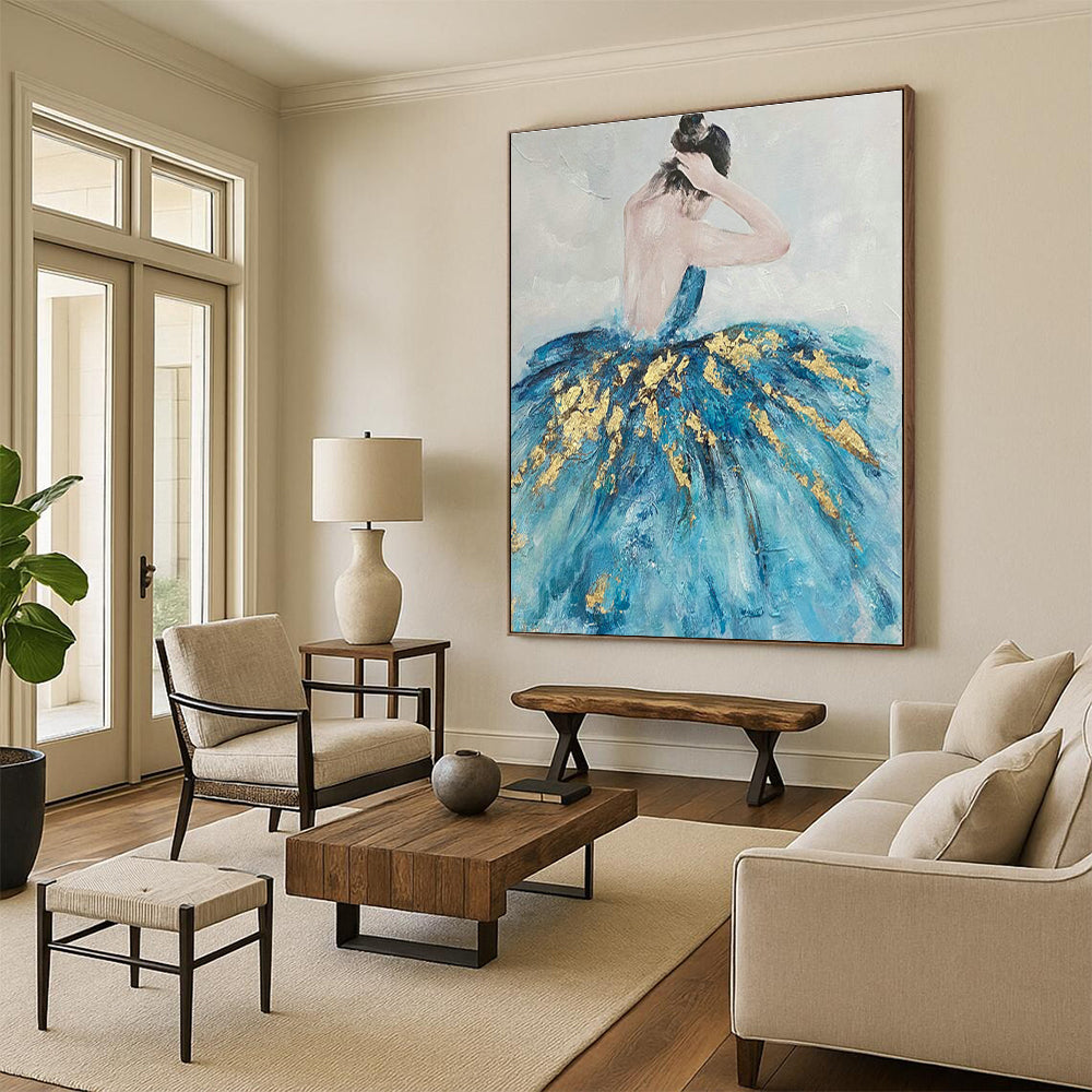 Elegant Ballerina Art for Dance Studio & Upscale Bridal Dressing Room DLZ1421