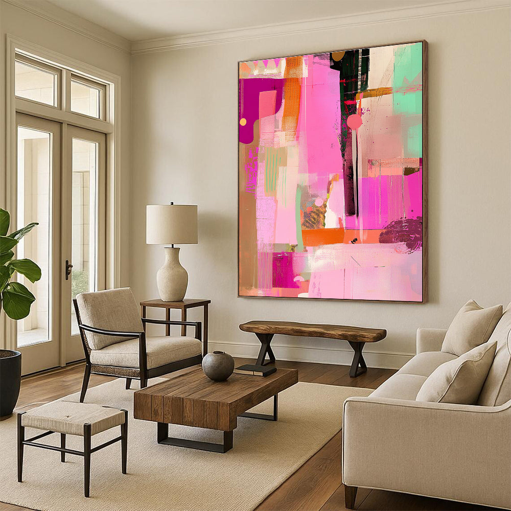 Colorful Abstract Shapes for Creative Café & Vibrant Art Studio STSC525