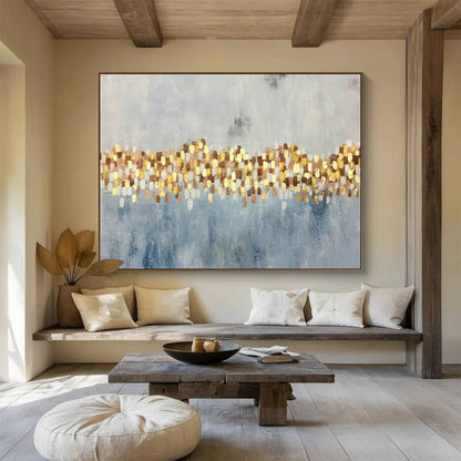 Gold - Blue Decorative Art for Modern Dining Room Accents DLZ2548