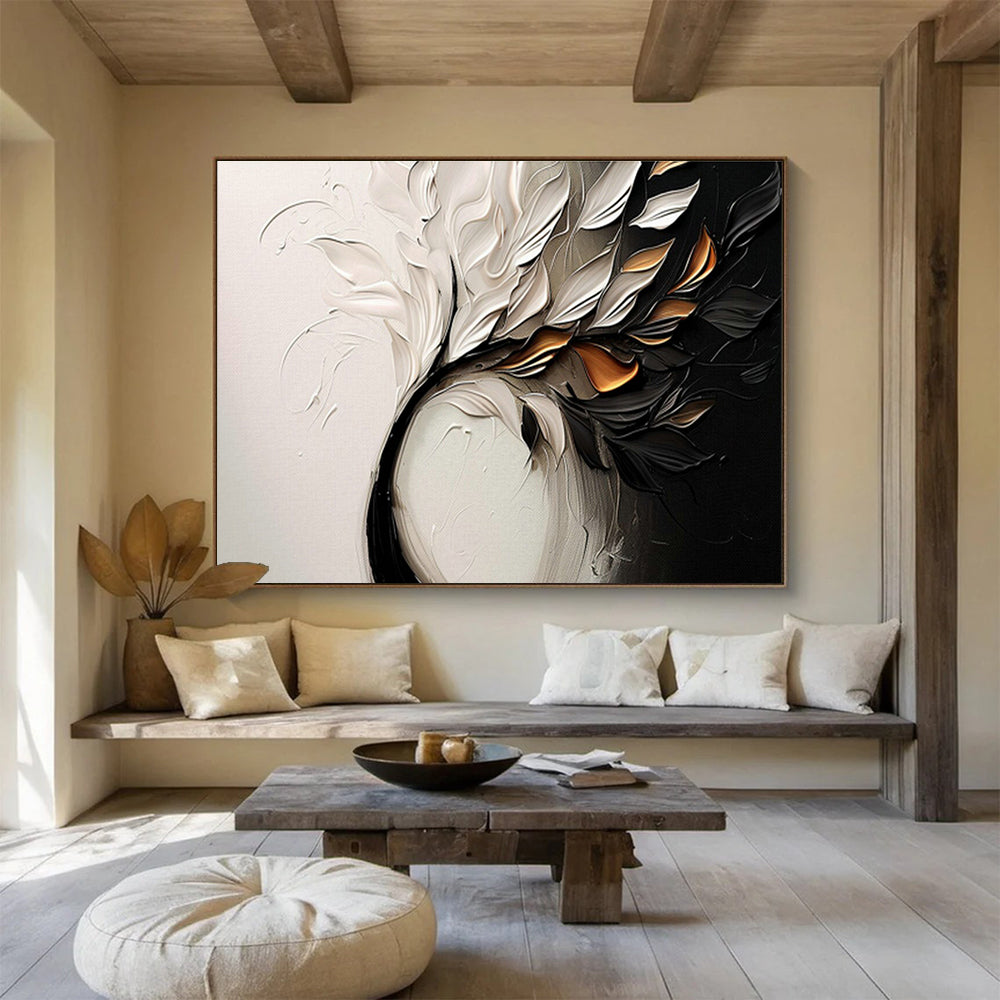 3D Leaf & Flower Art for Elegant Home Entryways DLZ3132