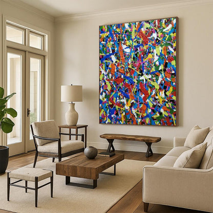 Color Explosion Abstract Art for Creative Kids’ Space & Vibrant Art Bar DLZ2266