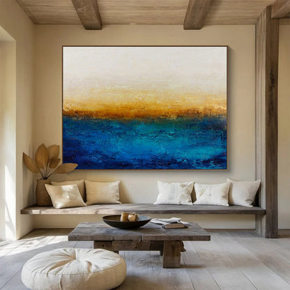 Gradient Color Abstract Art: Create a Relaxing Balcony Oasis DLZ2391