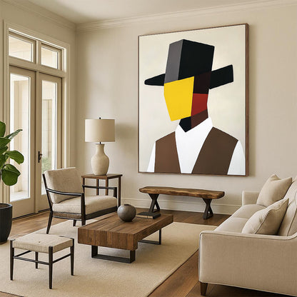 Cubist Portrait Art for Art Gallery & Creative Workplace STSC1082