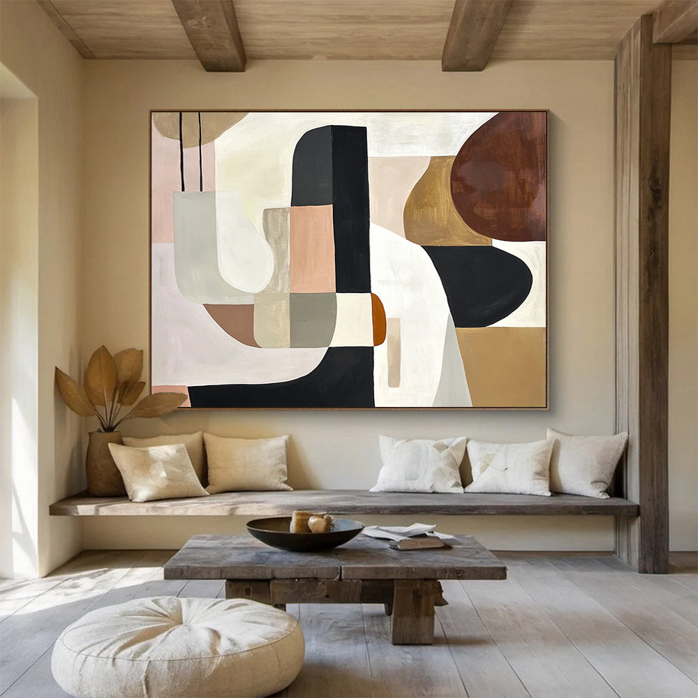 Geometric Shape Abstract Art for Contemporary Living Room & Design Studio SC352