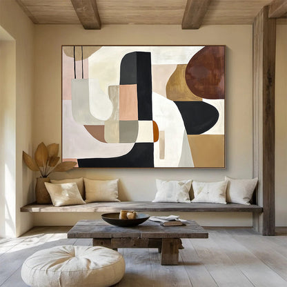 Geometric Shape Abstract Art for Contemporary Living Room & Design Studio SC352