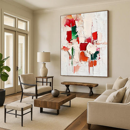 Textured Color Block Abstract for Contemporary Art Space & Eclectic Home STSC327