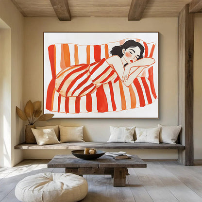 Cozy Figurative Art for Bedroom & Boutique Hotel SC573