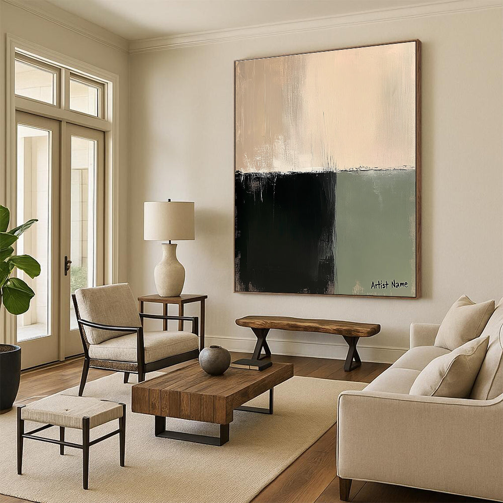 Minimalist Color Block Art for Scandinavian Home & Office Lounge STSC1071