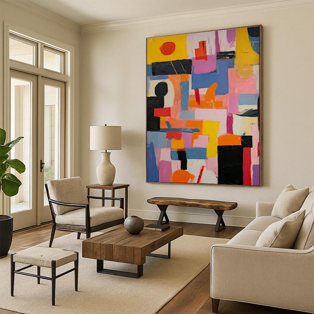 Colorful Geometric Abstract Art for Urban Loft & Fashion Design Studio DLZ1767