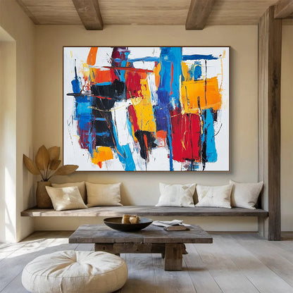 Colorful Abstract Composition Art for Creative Studio & Fashion Showroom SC262