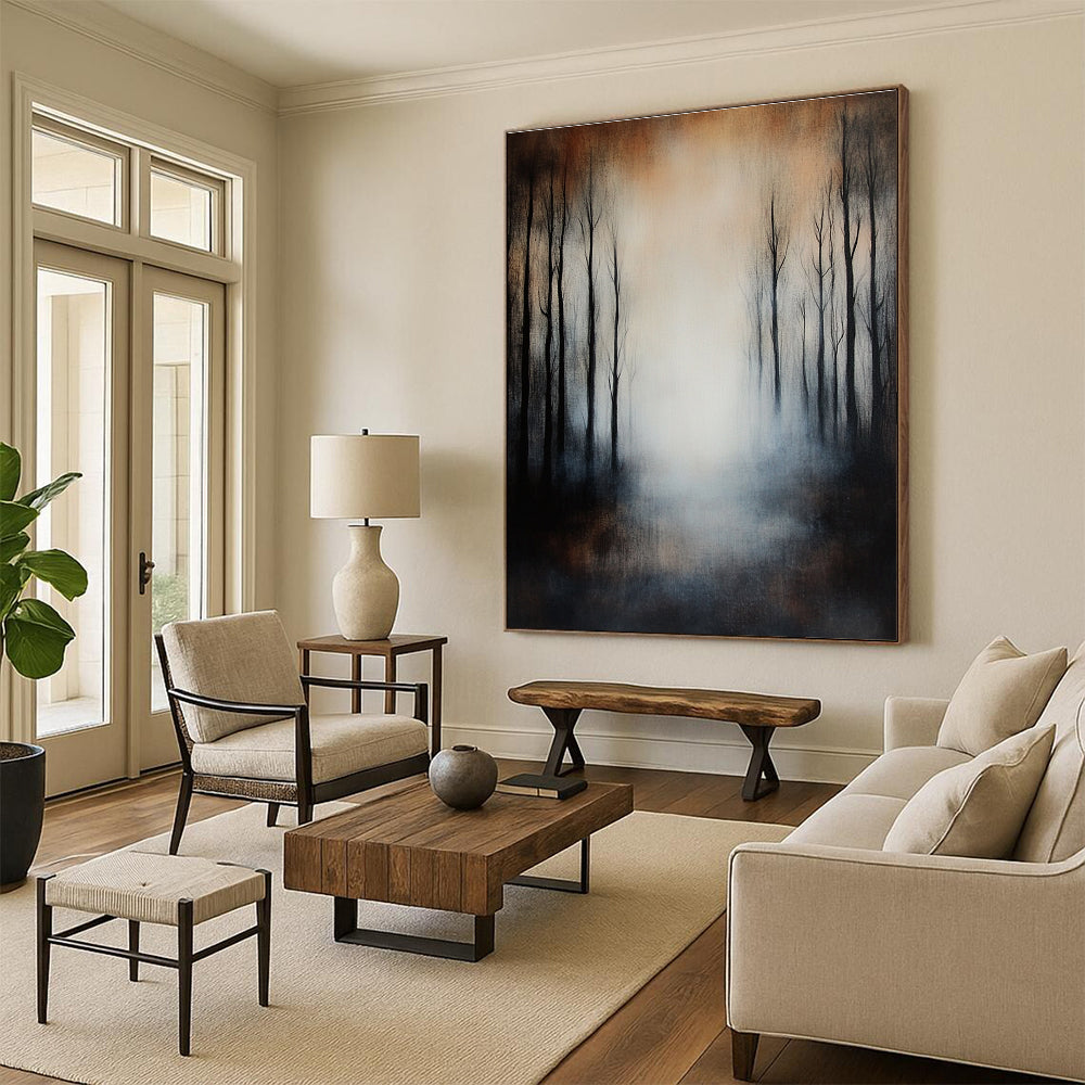 Misty Forest Landscape for Thoughtful Reading Nook & Nature - Inspired Home STSC259