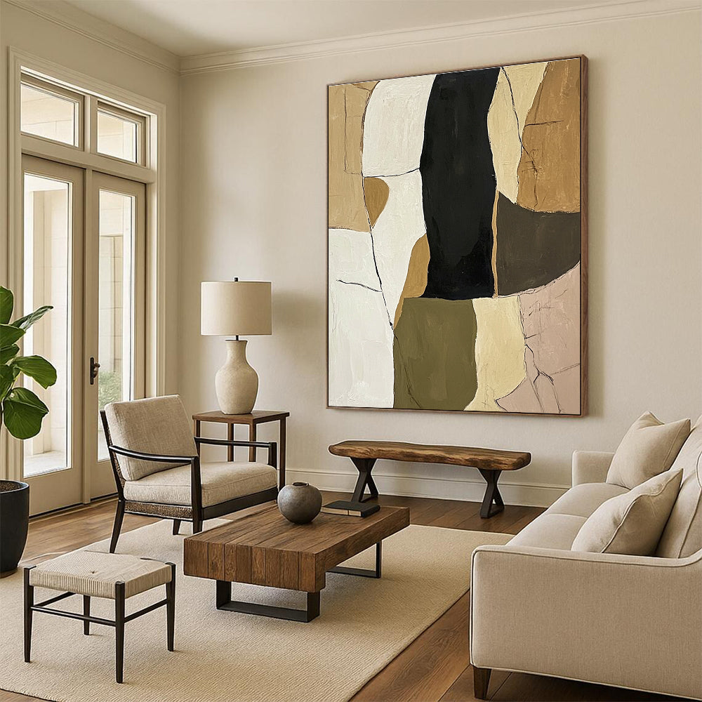 Geometric Neutral Shapes for Scandinavian - Style Home & Art Gallery STSC781