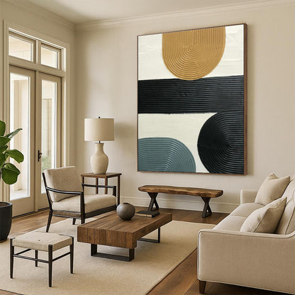 Multi - Color Relief Art for Modern Office Breakroom & Home Dining Room DLZ1184