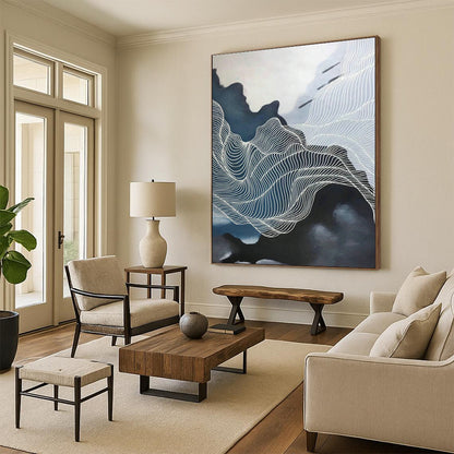 Line Landscape Abstract Art for Living Room & Study DLZ0548