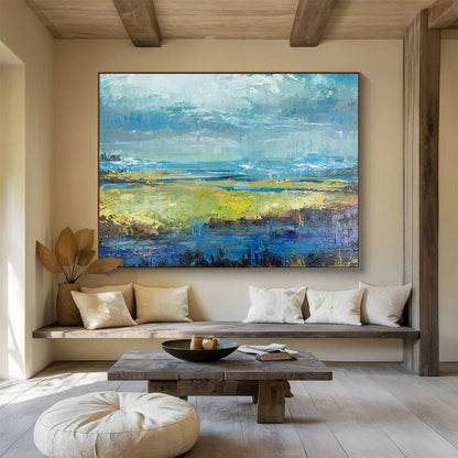 Abstract Landscape Art for Eco - Friendly Resort Lobbies DLZ2574