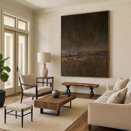 Dark Brown Texture Art for Sophisticated Cigar Lounge Corners DLZ0201