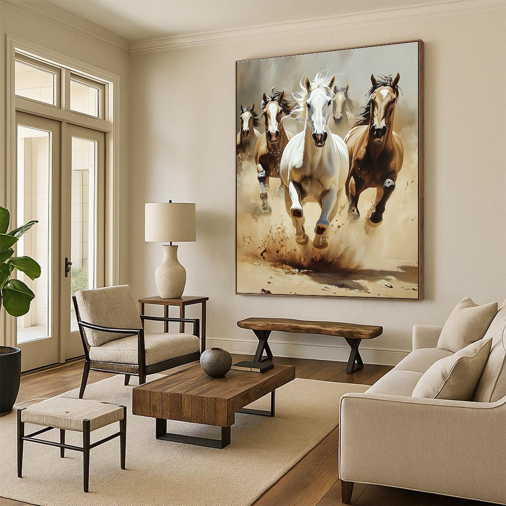 Galloping Horses for Equestrian Club Lounge & Bold Home Study STSC1013