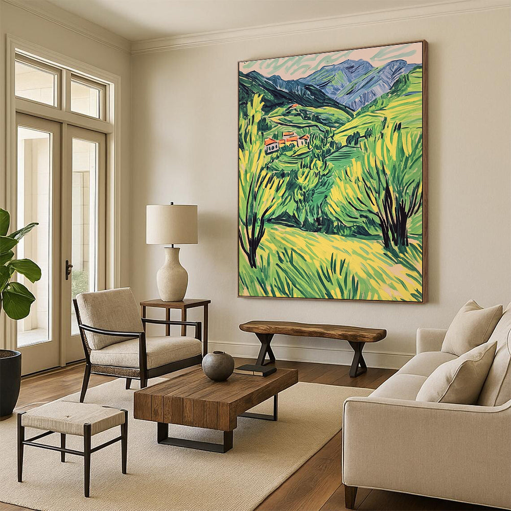 Green Mountain Village for Rustic Home Dining Room & Cultural Art Center STSC1017