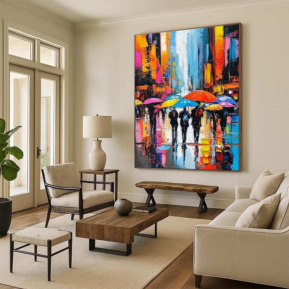 Colorful Umbrella Street for Urban Café & Modern Living Room STSC850