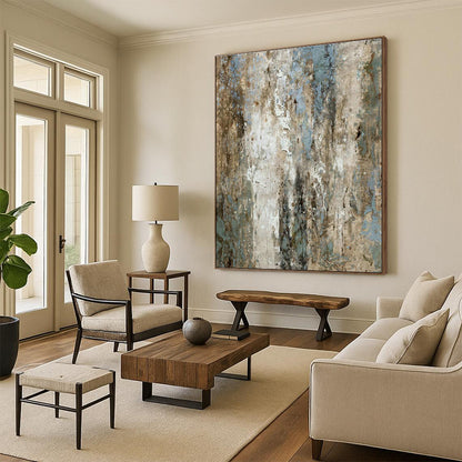 Textured Patina Art for Industrial - Chic Café & Rustic Art Gallery DLZ2231
