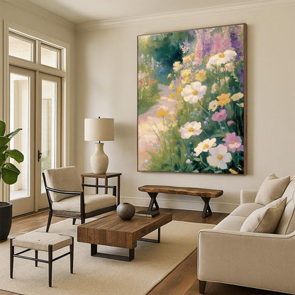 Soft Floral Pathway for Romantic Bedroom & Garden - Themed Tea Room STSC1227