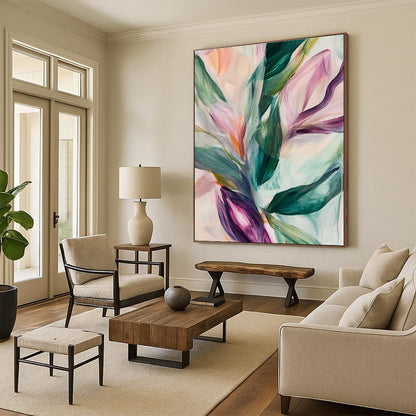 Colorful Floral Abstract for Bohemian Bedroom & Garden - Inspired Restaurant STSC314