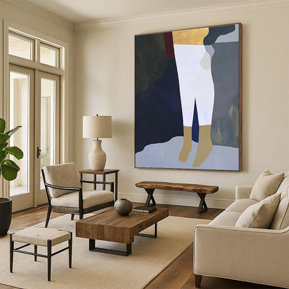 Minimalist Figure Segments for Modern Art Gallery & Chic Boutique Dressing Room STSC960