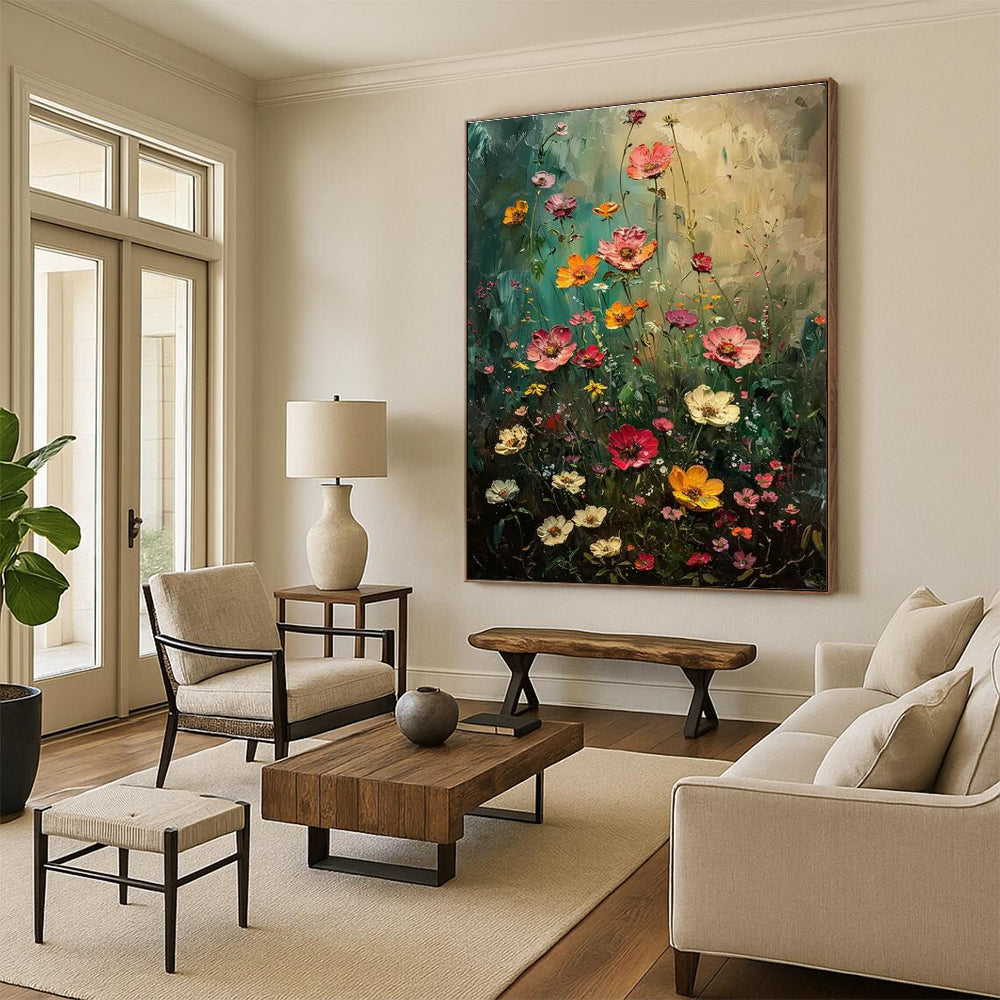 Wildflower Meadow Art for Rustic Kitchen & Outdoor - Inspired Gallery DLZ2254