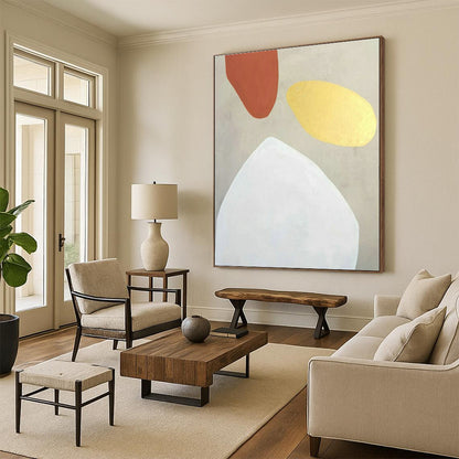 Gray - Gold - Brown Geometric Art for Industrial - Style Loft & Luxury Art Lounge DLZ1893