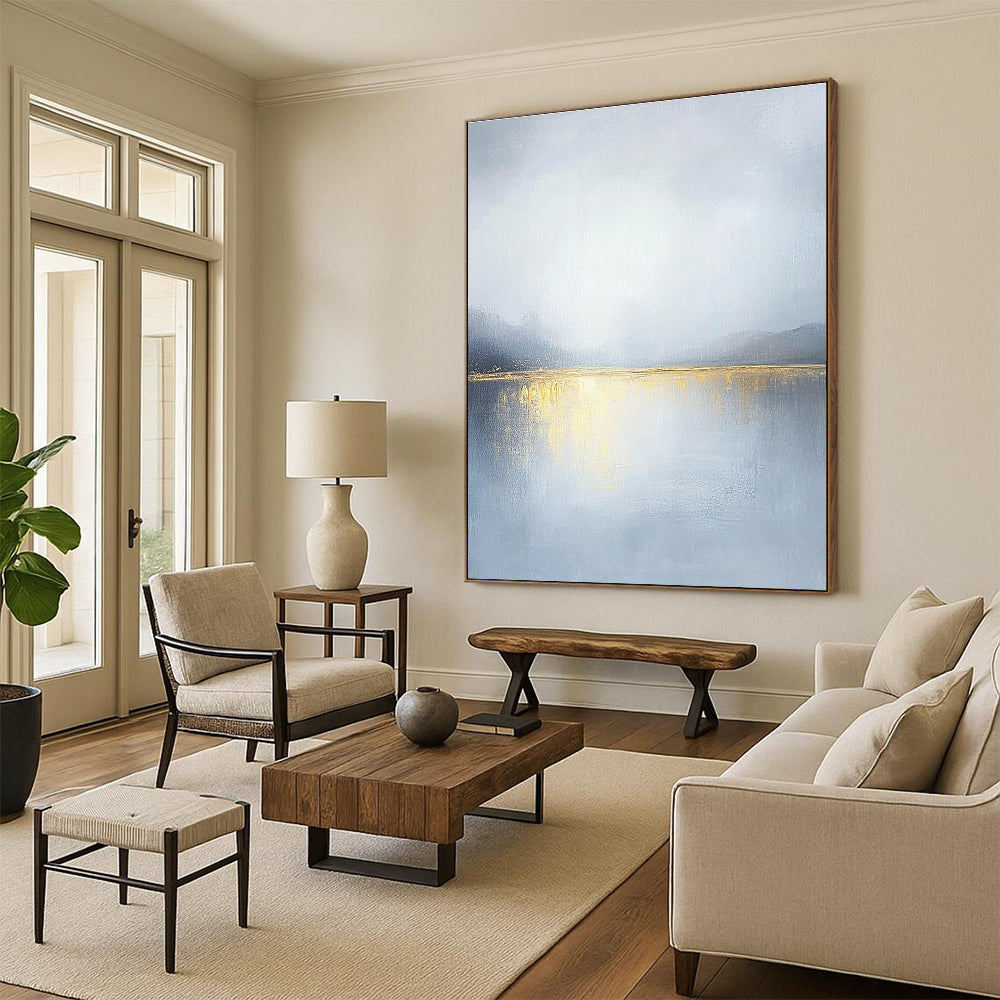 Minimalist Golden Lake for Serene Bedroom & Luxury Spa Retreat STSC271