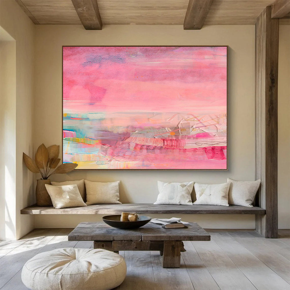Pink - Purple Romantic Abstract Art for Dreamy Dressing Rooms DLZ2419
