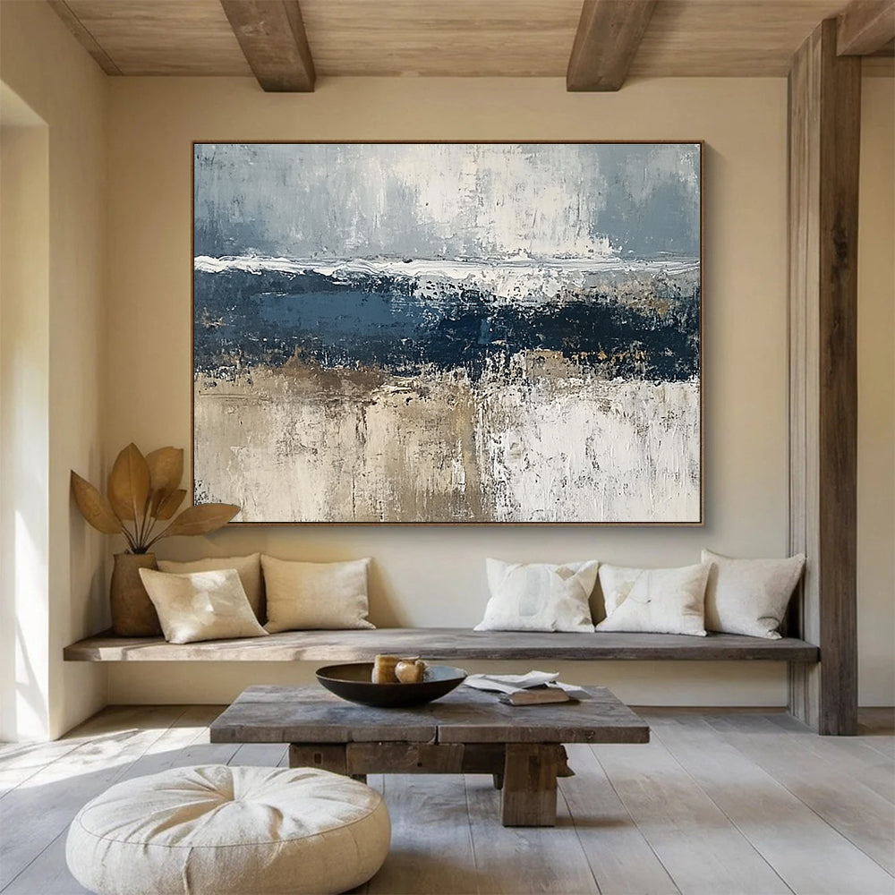 Gray Textured Landscape Art for Industrial - Chic Loft & Contemporary Spa SC203