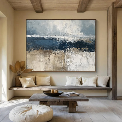 Gray Textured Landscape Art for Industrial - Chic Loft & Contemporary Spa SC203