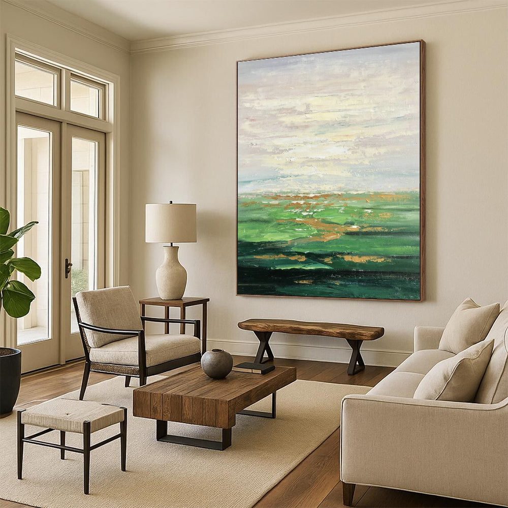 Pastel Landscape Oil Painting for Country Cottage & Wellness Retreat DLZ1348