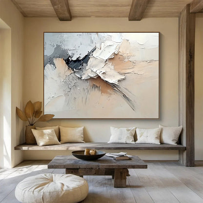 3D White Abstract Art for Modern Art Museum & Minimalist Corporate Office SC135