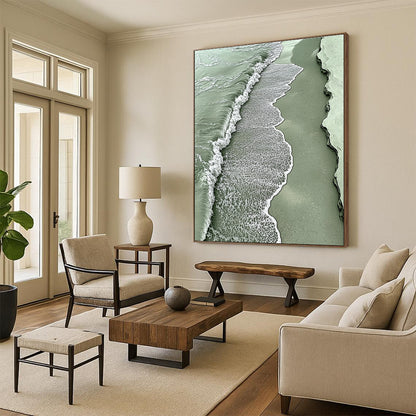 Aerial View of Green Waves for Nature - Inspired Home & Eco - Friendly Boutique STSC533