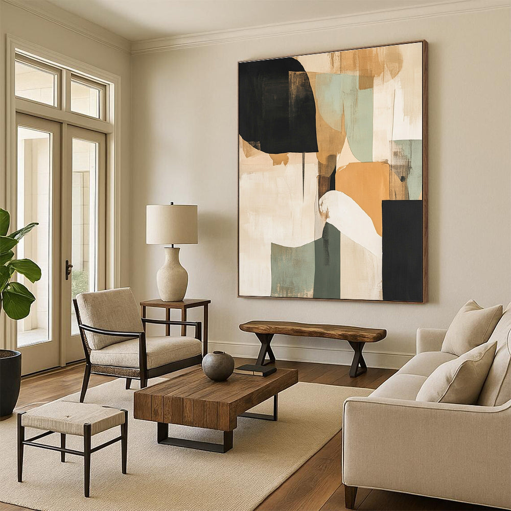 Modern Geometric Abstract Art for Office & Minimalist Home STSC737