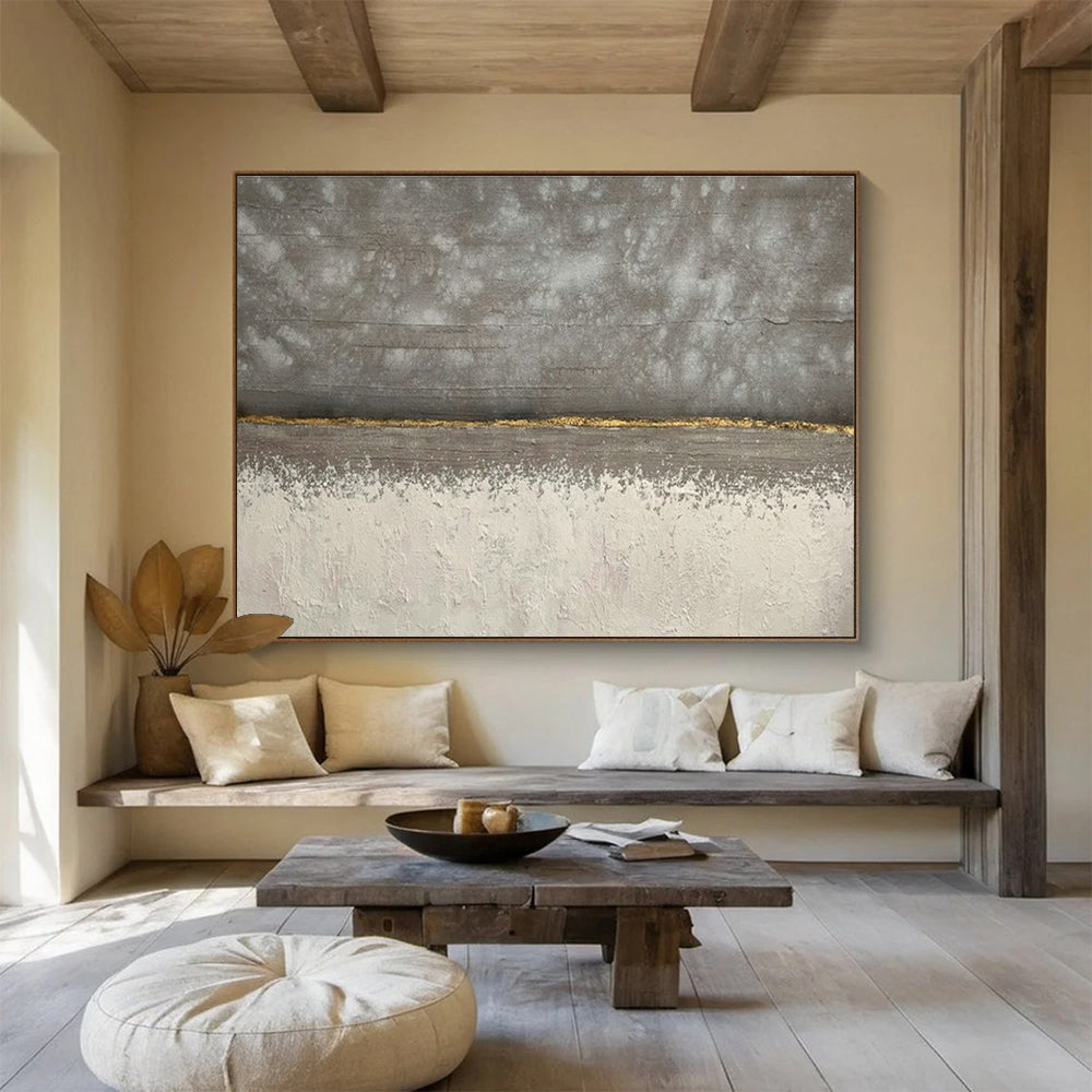 Gray - Gold Decorative Art for Industrial - Style Loft Offices DLZ2556