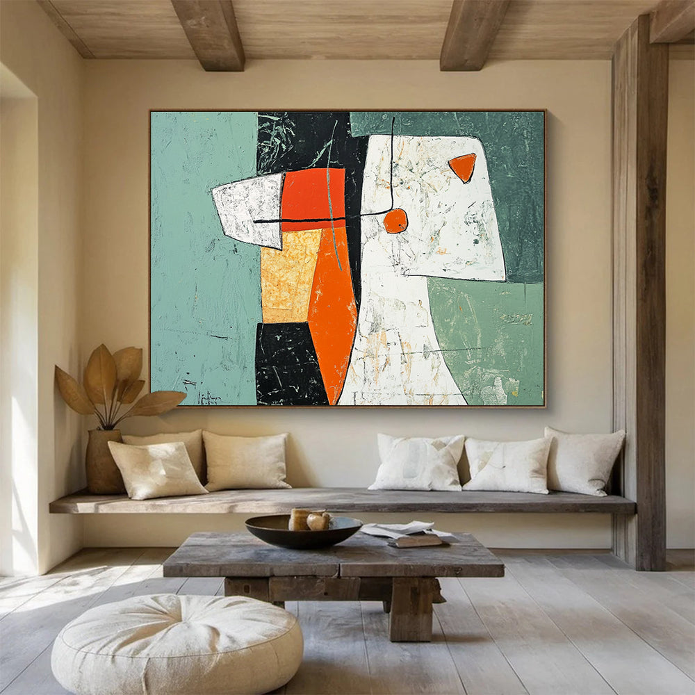 Abstract Geometric Forms Art for Industrial - Chic Loft & Avant - Garde Home SC198