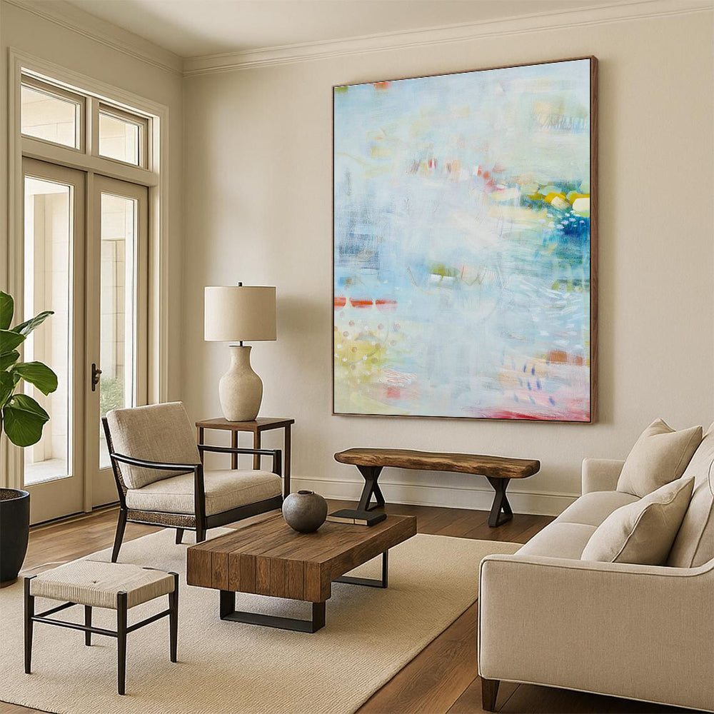Light - Color Abstract Art for Coastal Home Living Rooms DLZ0170