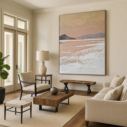 Desert Salt Lake Art for Bohemian - Style Gallery & Introspective Home Study STSC1435