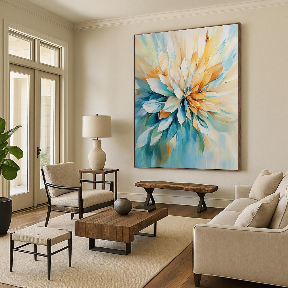 3D Abstract Flower for Modern Home Entrance & Art Gallery Foyer STSC435