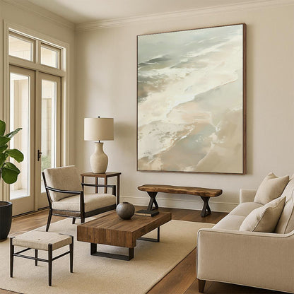 Abstract Sea Wave Painting for Beachfront Hotel & Nautical - Themed Restaurant DLZ0658
