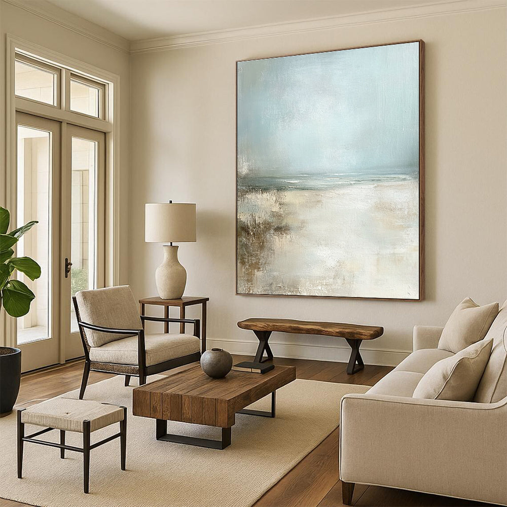 Soft Beach Haze Art for Beachfront Bungalow & Yoga Studio STSC095