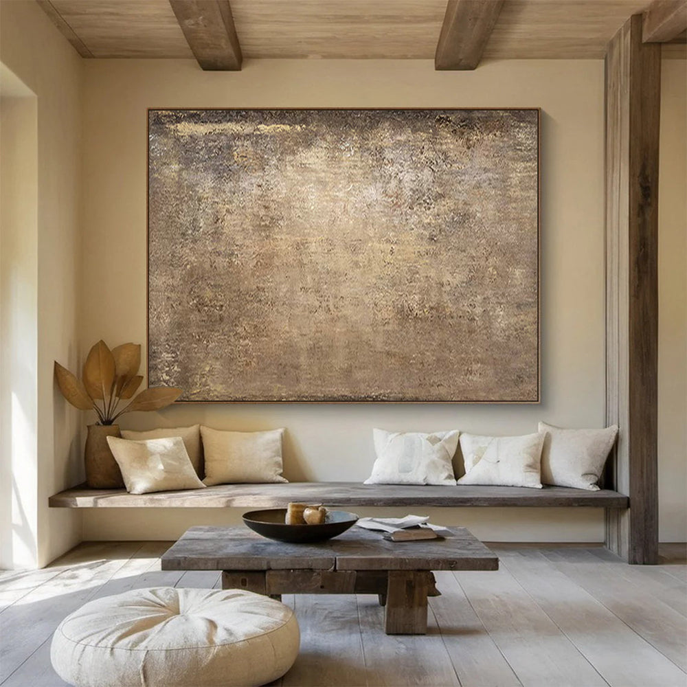 Brown - Tan Vintage Abstract for Retro - Inspired Lounge DLZ2986